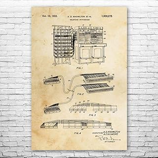 Telephone Switchboard Poster Print, Telecom Gift, Call Center Art, Utility Tech Gift, Network Engineer, Operator Gift Vintage Paper (12 inch x 18 inch)