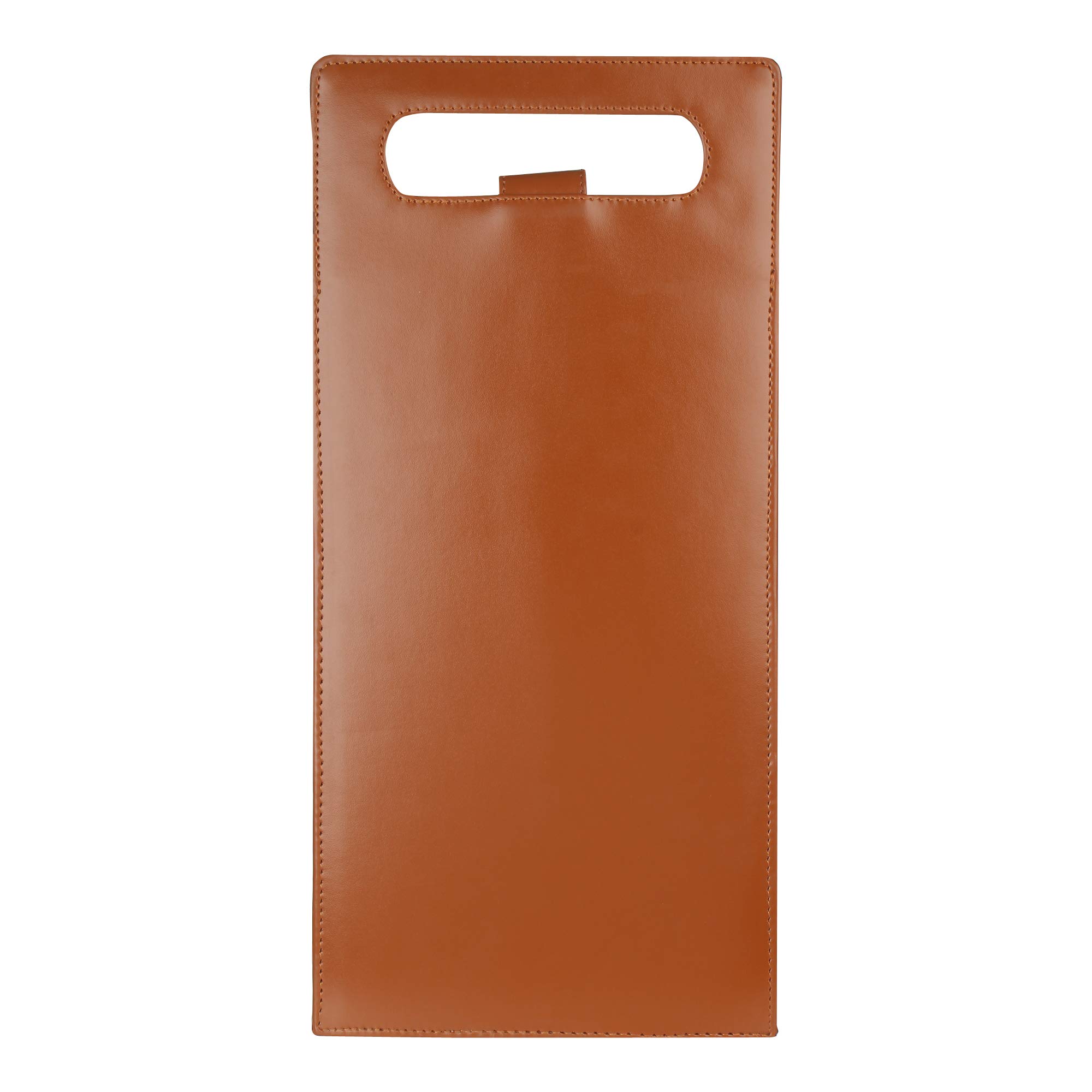 Dazzer PU Leather Double Wine Bottle Holder (Brown) 4