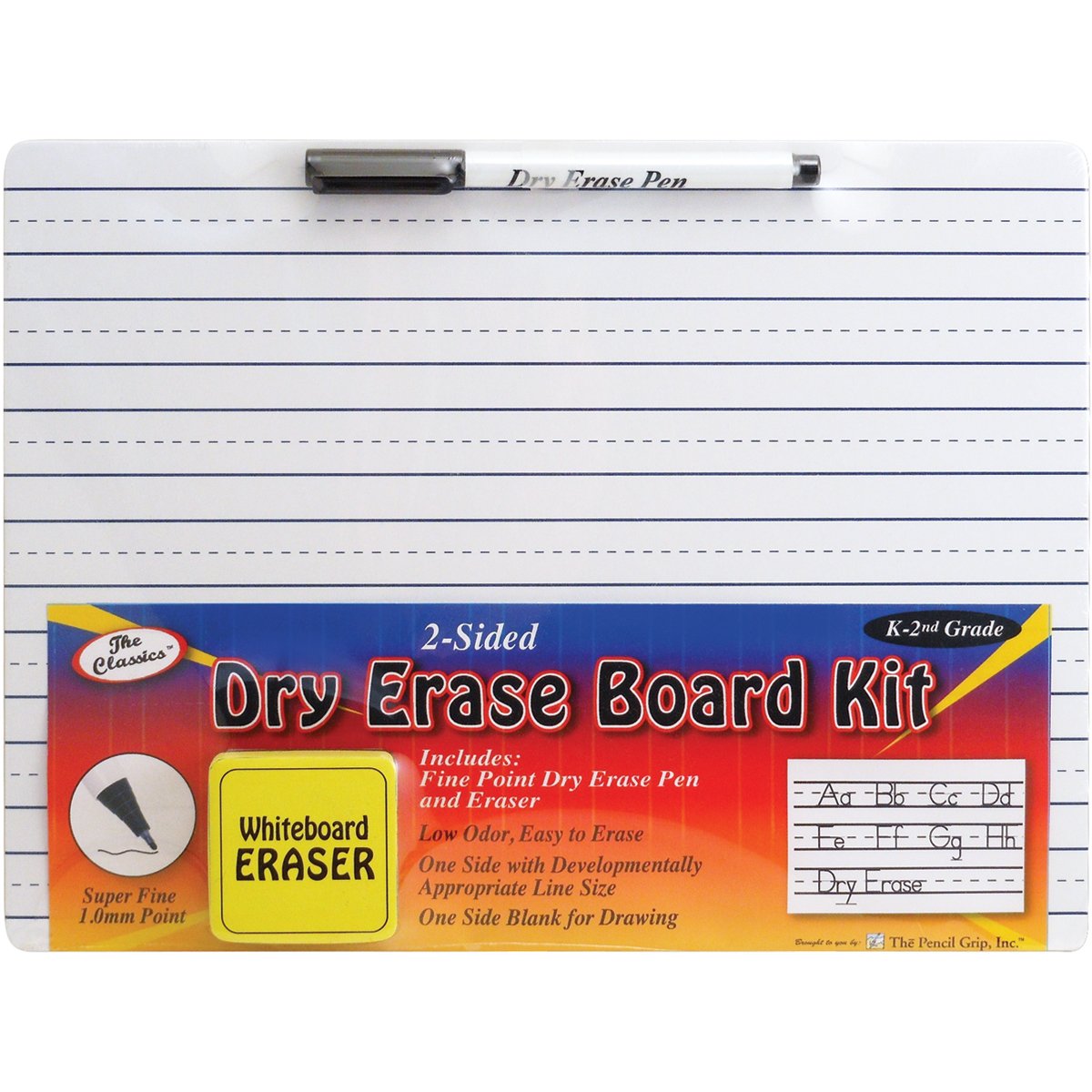 The Pencil Grip TPG388 Grades K-2 Whiteboard-Set, trocken abwischbar, 3 Stück