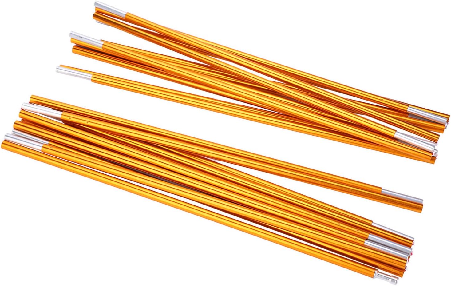 11pcs/Set 11.8ft Durable Aluminum Alloy Tarp Poles Ten Poles Family Tent Stakes Support Bars Accessory for Double Persons Tent for Outdoor Camping,2 Set Tent Poles, Hiking, Picnic, 2 Set Tent Po