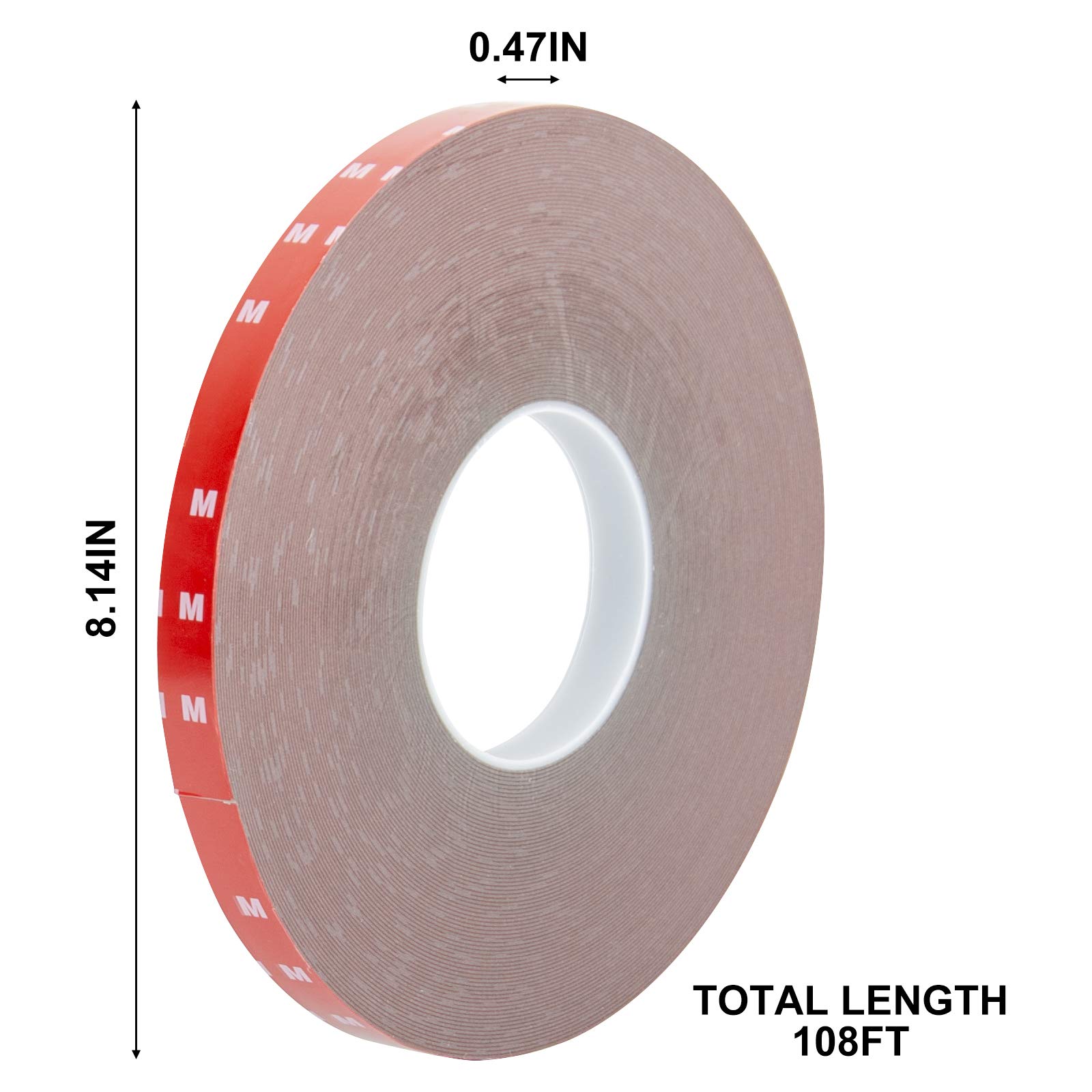 gws Lot de 3 rouleaux de ruban adhésif double face universel pour bricolage et travaux manuels (50 m x 30 mm