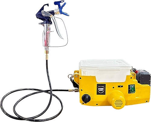 Máquina de Pintura Portátil a Bateria 21V STONE HAMMER SH204 – Brushless, 1600Psi, 1.1L/min, Reservatório 1,7L, Bivolt