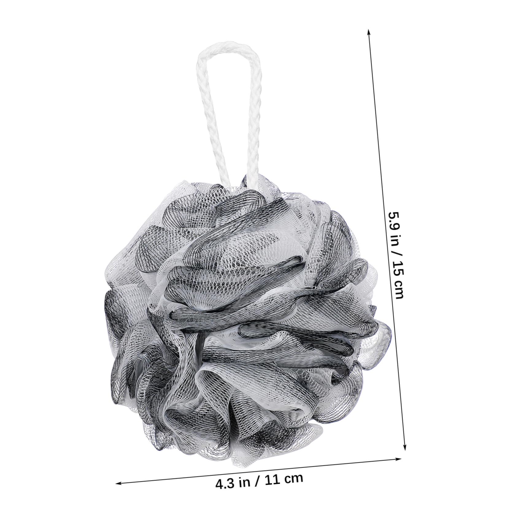 Didiseaon 3Pcs Bath Loofah Balls for Body Wash and Exfoliation Sponges with Rich for Cleaning and Fun Bath Experience for Adults