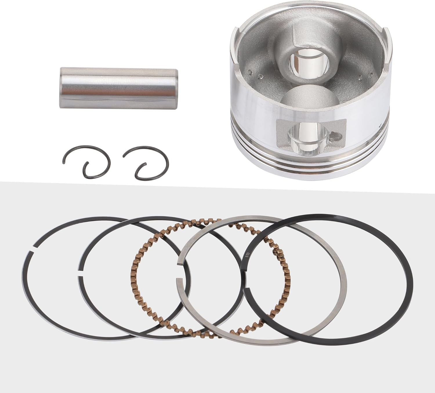 GOOFIT Big Bore Cylinder Rebuild Kit for GY6 50cc 139QMB Racing Scooter Parts 64mm Valve