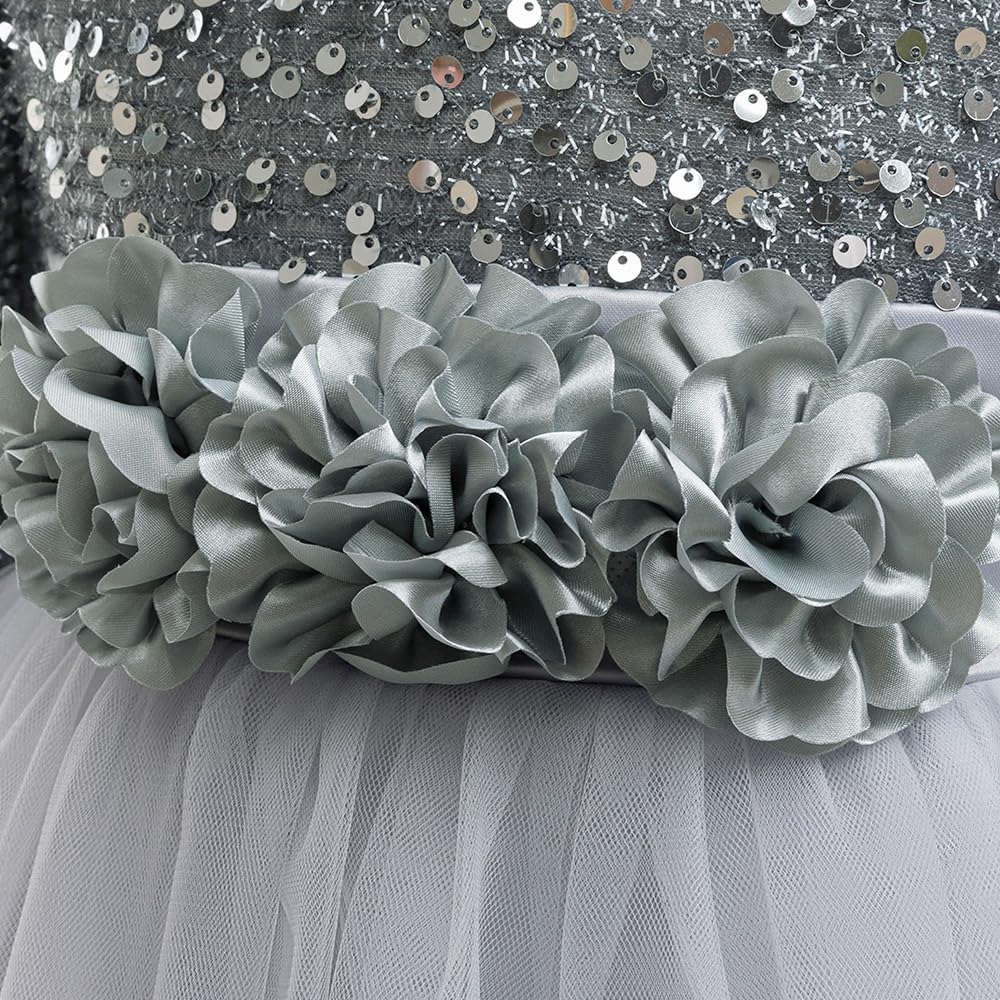 Vestito da festa per ragazze, elegante, lunghezza alla caviglia, in tulle, abito da ballo, principessa, matrimonio, damigella d'onore, concorso, Natale, abiti lunghi