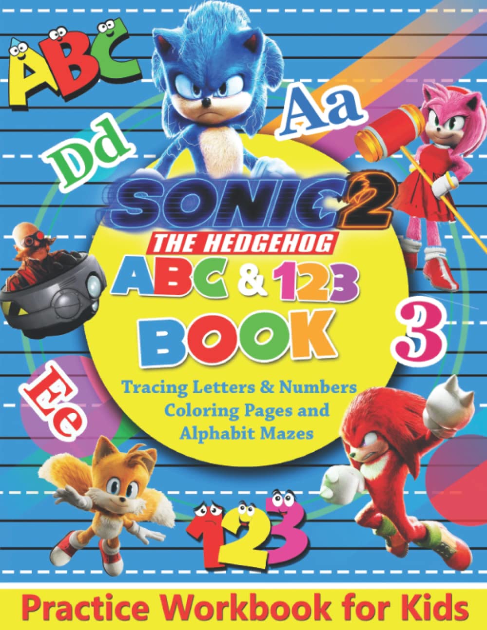 Buy Sónic the Hedgehog ABC Activity Book 2022 Sónic Coloring Letters
