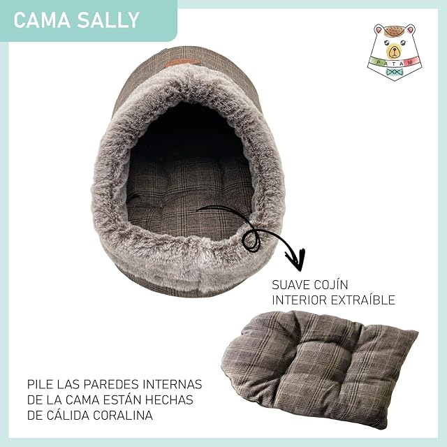 Foto 4 de 6 de PATAM Caseta de Interior de Forro Polar para Gatos y Perros de pequeño tamaño - Sally (Escoces)