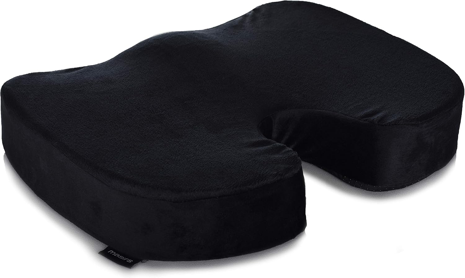 Memory Foam Seat Cushion - Comfort Orthopedic Design to Relieve Sciatica, Coccyx and Tailbone Back Pain. Conforms to Body Shape and Promotes Healthy Posture. Perfect Gel Cushion for Office Desk Chair.