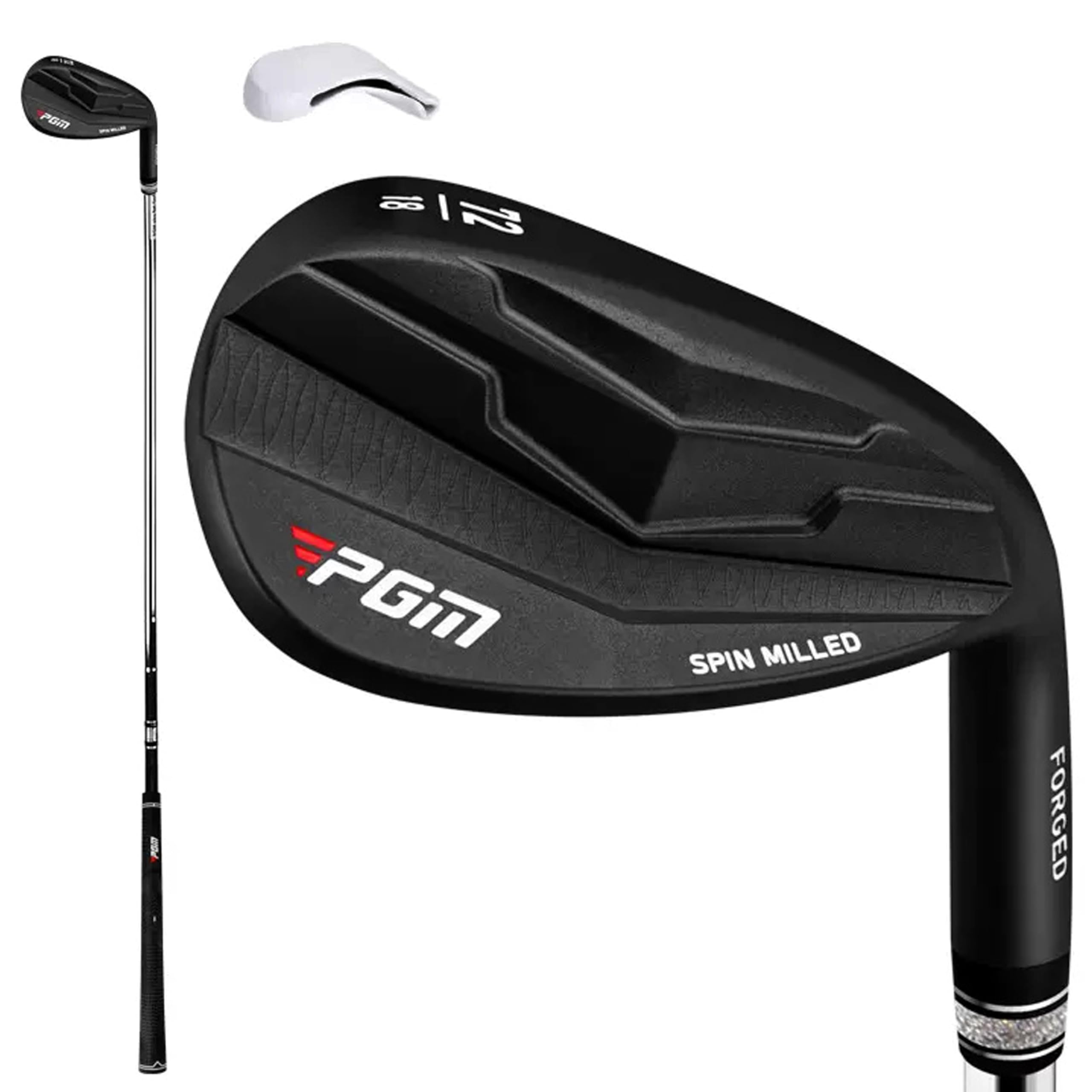 PGM Wedge - 72 Degrees Premium Sand Wedge, Lob Wedge for Men & Women - CNC Textured - Bunker Buster Escape Bunkers and Save Strokes Around The Green-High Loft Golf Club