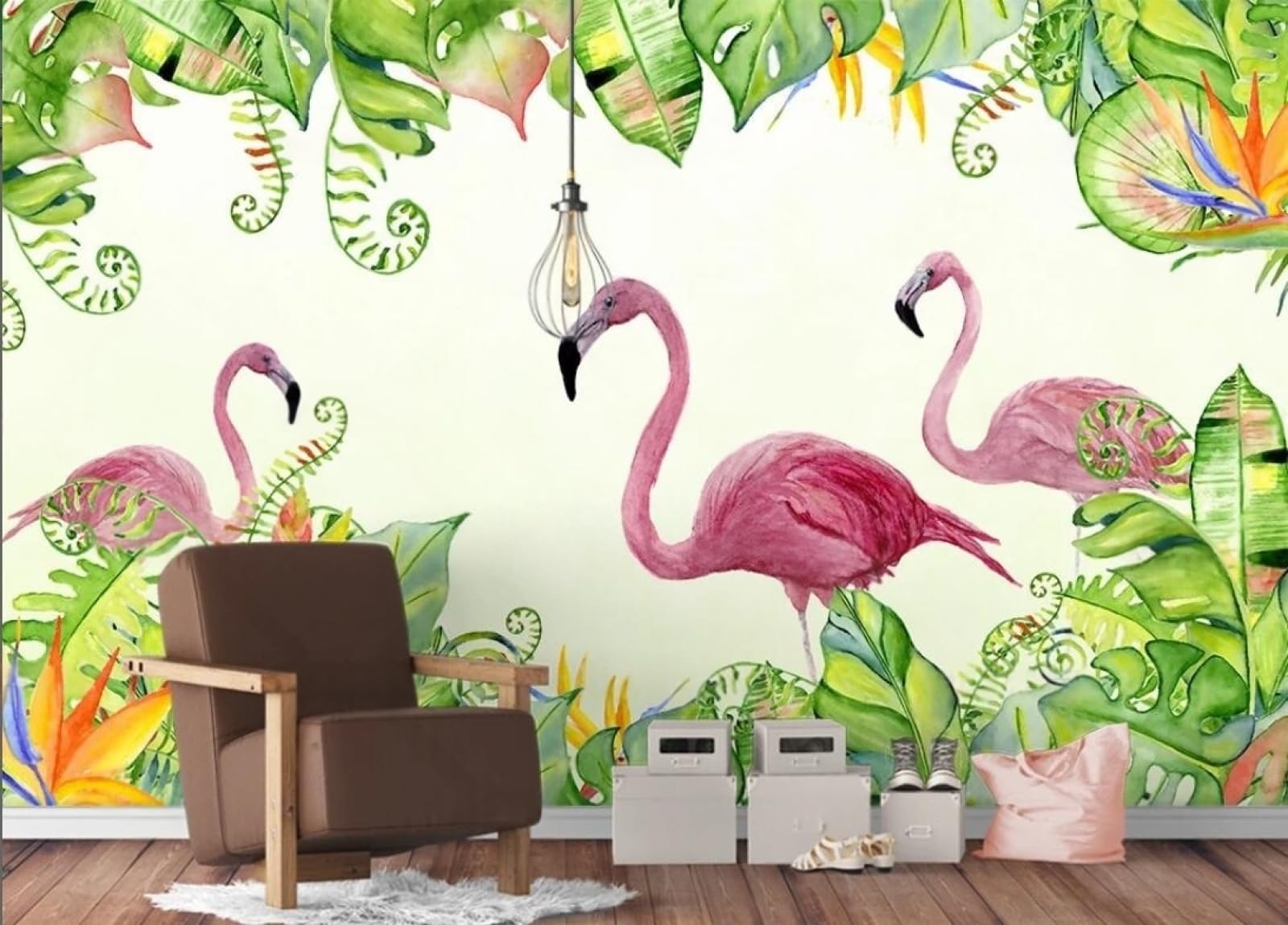 Papier peint panoramique 3d jungle haut de gamme 400x280cm