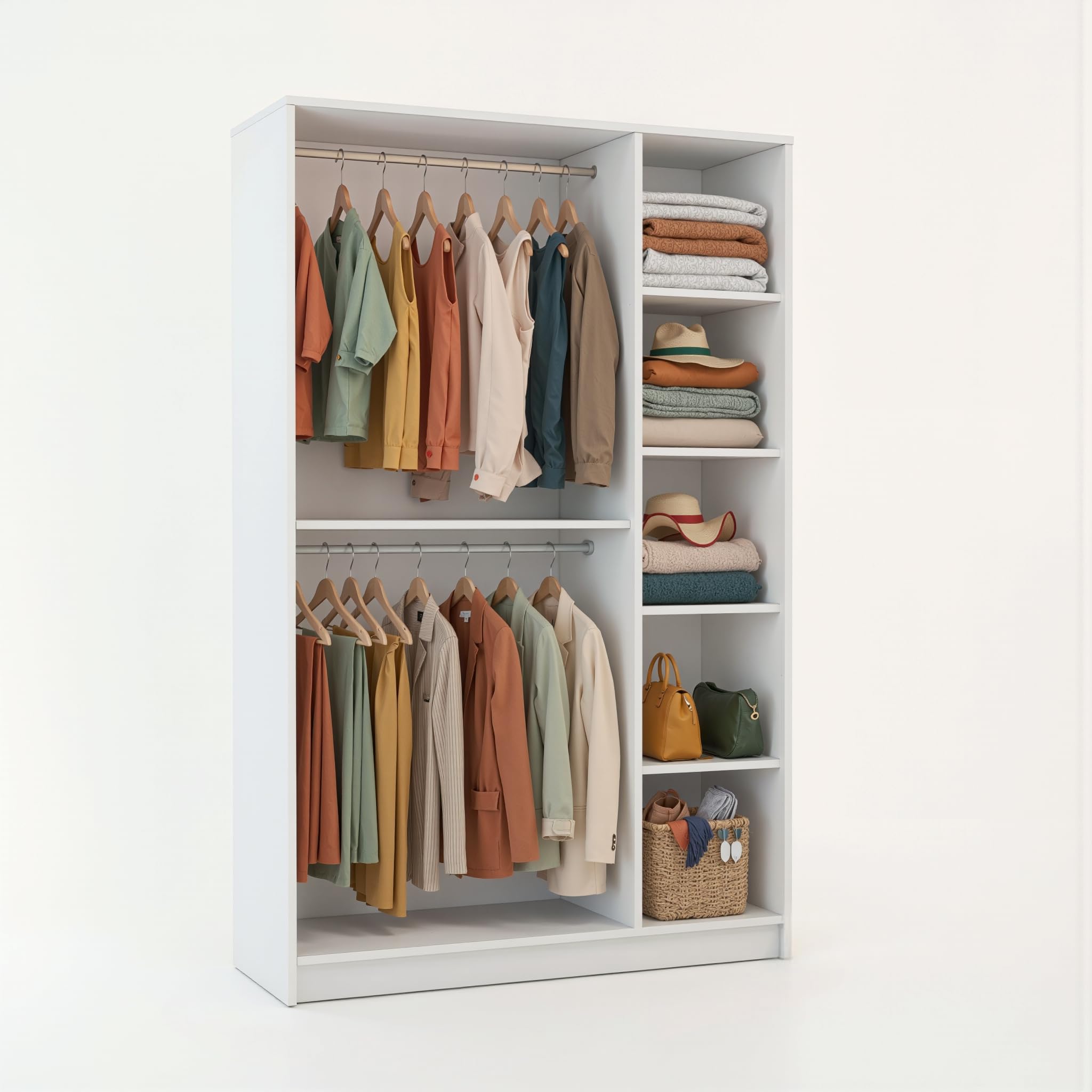 MNT311 3-türiger Kleiderschrank Weiß