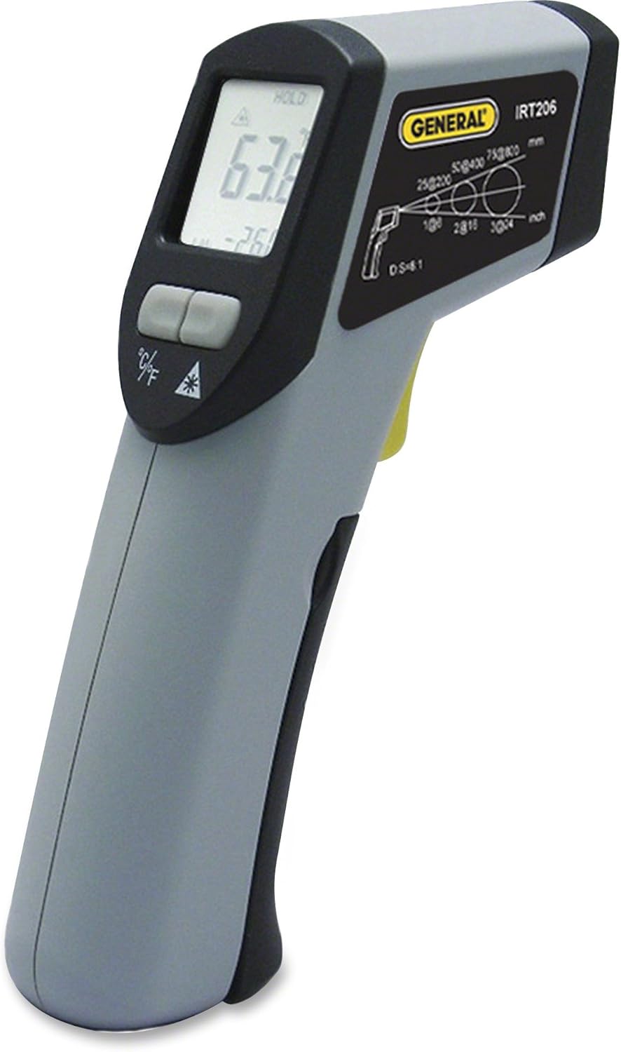 General Tools IRT206 Heat Seeker Infrared Thermometer, -4°F to 604°F