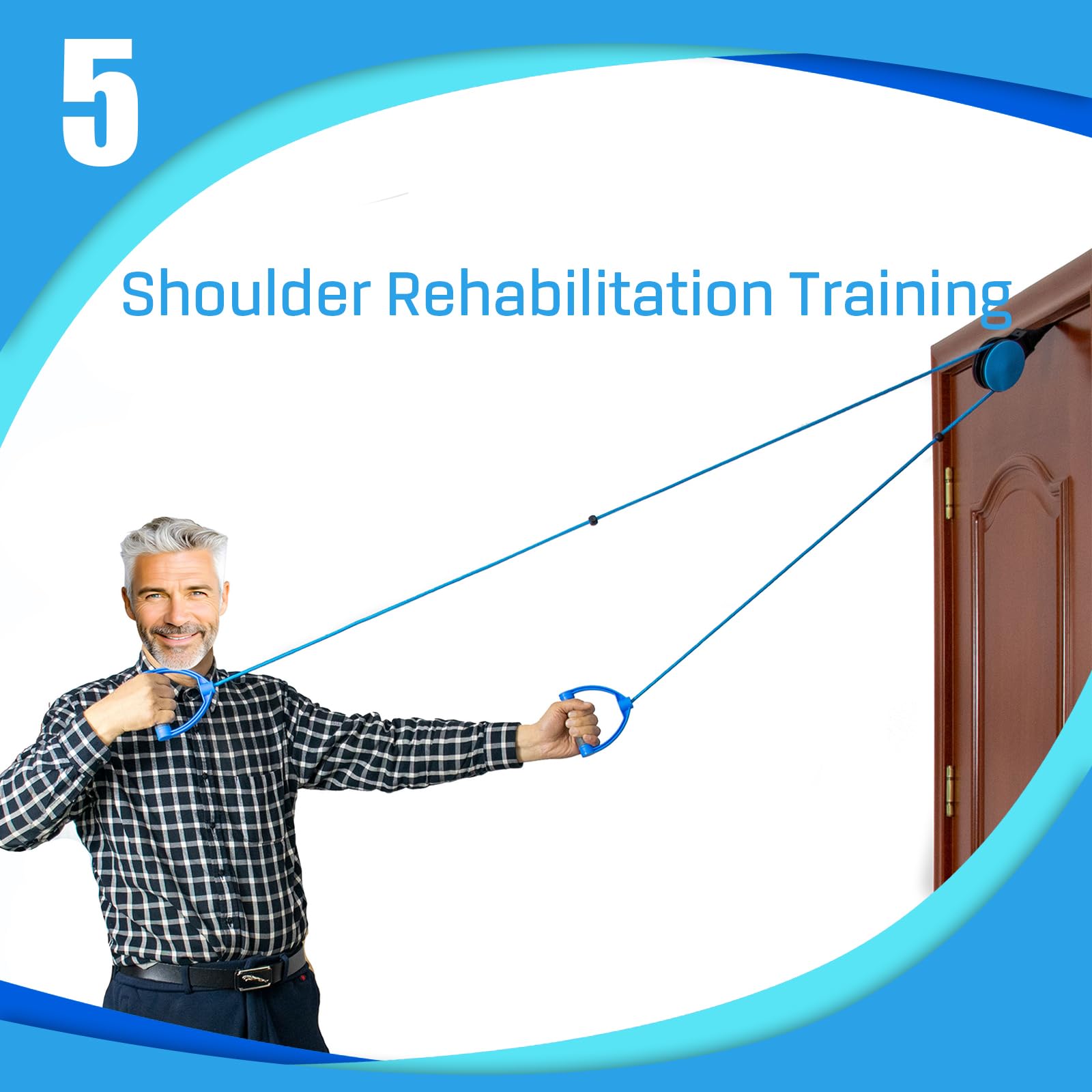 Riabilitazione Spalla Carrucola Palestra [Upgrade Carrucola], Fisioterapia Spalla Puleggia, Shoulder Pulley per Esercizio e il Recupero Dopo un Infortunio o Chirurgico, Attrezzi Palestra Casa