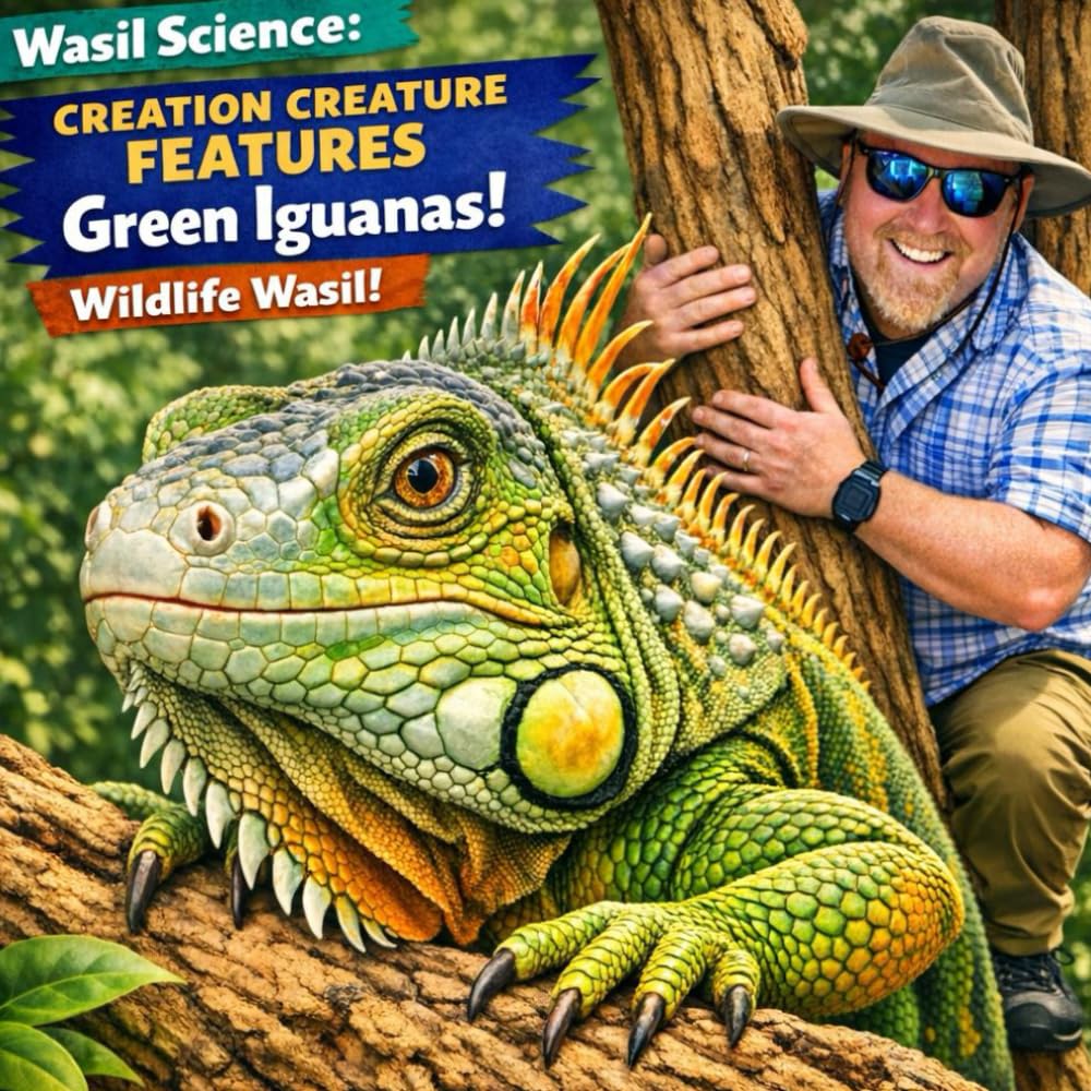 Wasil Science: Creation Creature Features Iguanas!