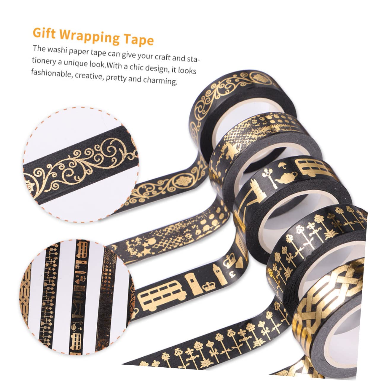 Artibetter 3 Sätze Washi Tape Dekoratives Klebeband Für Diy Projekte Scrapbooking Fotoalben Leicht Und Tragbar Für Und Kreative Bastelarbeiten 5 Rollen * 3