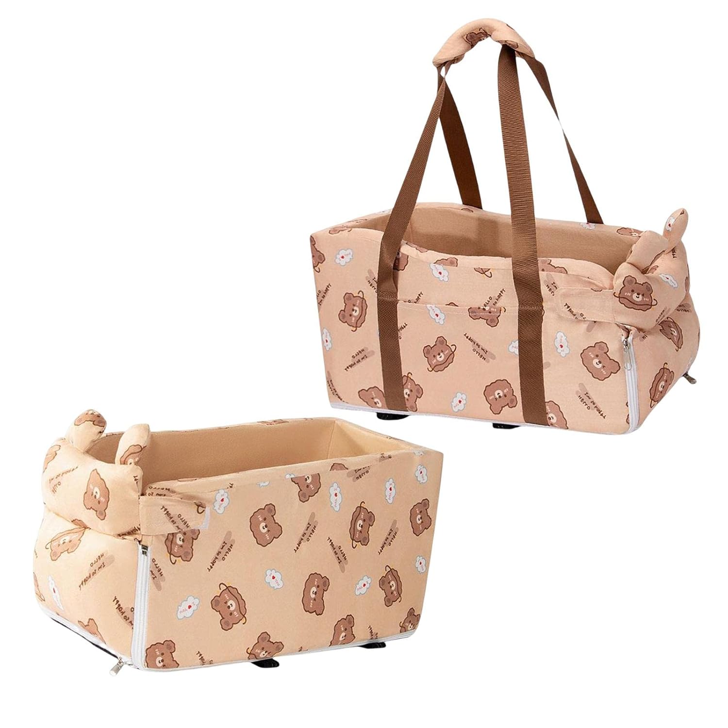 KampTrade Dog Car Carrier Central Control Nest Kennel Booster Car Seat