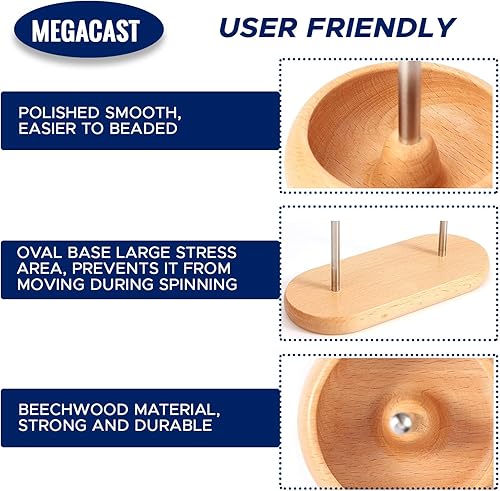 Miniatura 4 de MegaCast Kit giratorio de cuentas para hacer joyas, semillas de bricolaje, cuentas de arcilla, cuentas de cintura, pulseras con 2 cuencos y 2 agujas