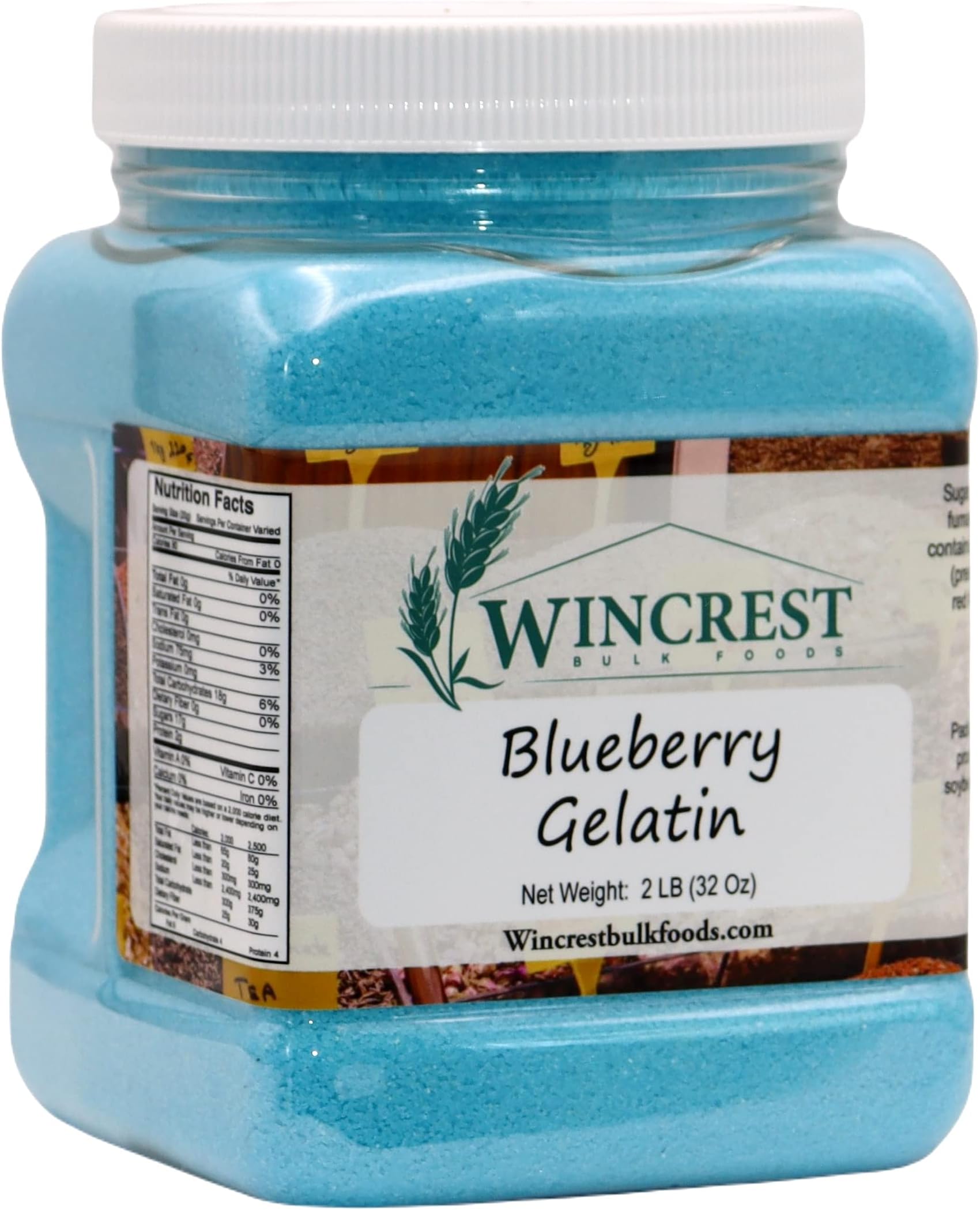 Instant Gelatin - 2 Lb Tub (Blueberry)