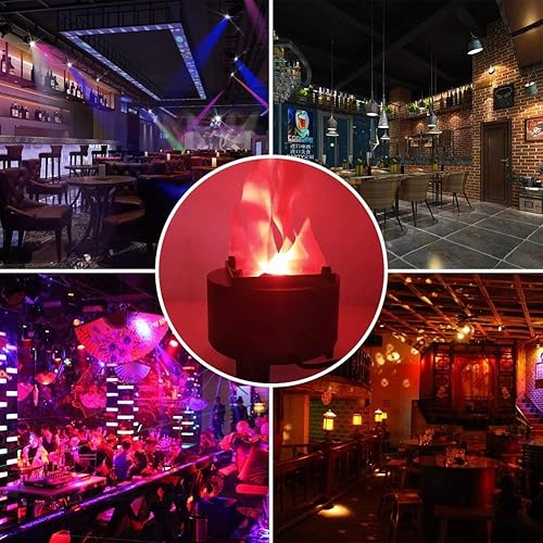 Miniatura 4 de Luz de llama LED electrónica, lámpara de llama falsa 3D de 110 V, lámpara de fuego falsa artificial, luz de efecto de escenario para Halloween,