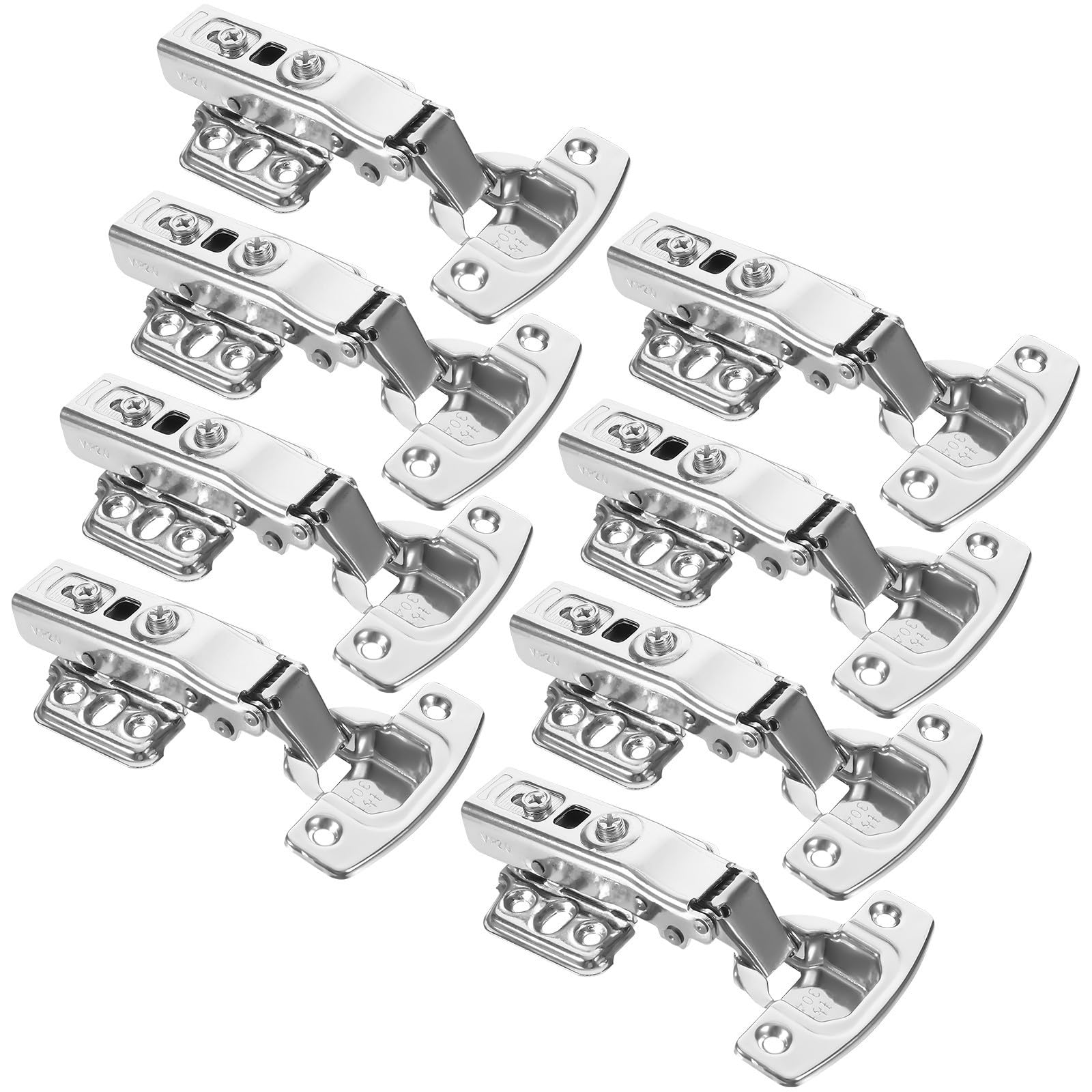 Acero Inoxidable Bisagra de Gabinete 12 Piezas