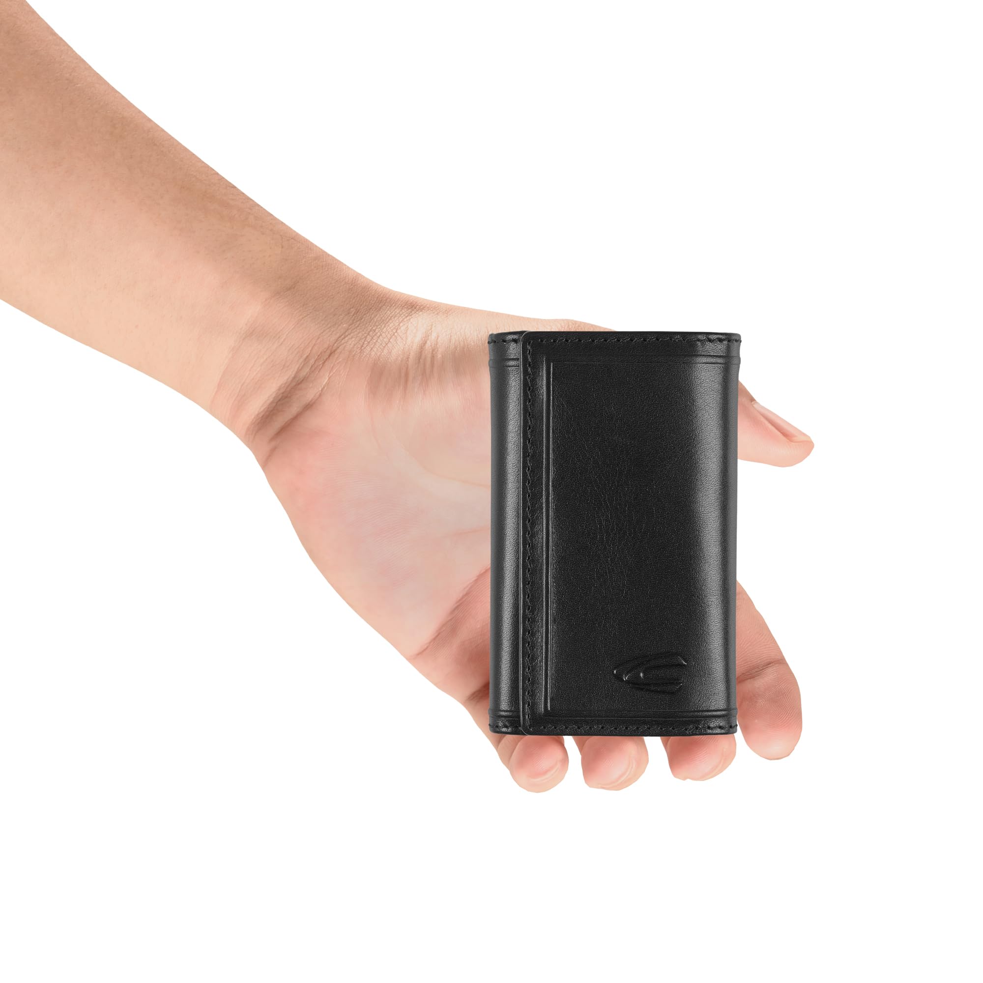 camel active Wood męskie etui na klucze, średniej wielkości, czarne, czarny, Nowoczesny