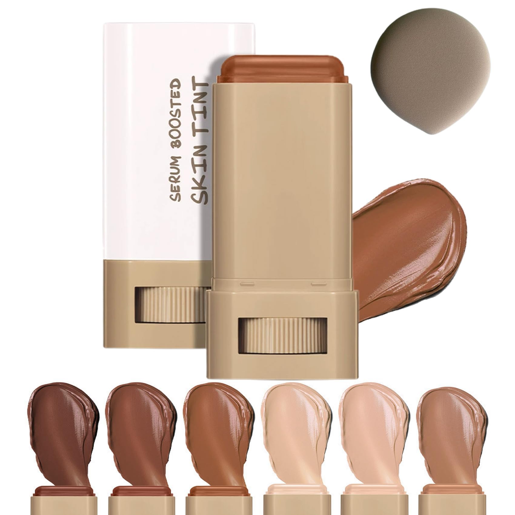Beauty Skin Tint Foundation Stick Beauty Balm Serum Boosted Skin Tint Stick Foundation for Black Women Hydrating Tinted