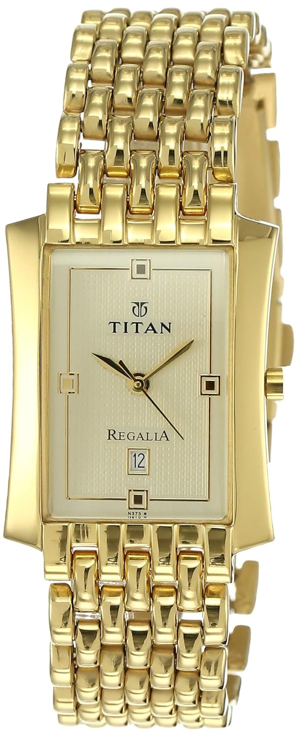 Titan Regalia Analog Gold Dial Men’s Watch -NM1927YM05 / NL1927YM05/NP1927YM05