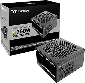 Thermaltake Toughpower GT 750W ATX 3.1 Standard Power Supply; 80 Plus Gold Efficiency; Smart Zero Fan; Native 300W PCIe 5.1 Connector; PS-TPT-0750FNFAGU-3; 5 Year Warranty