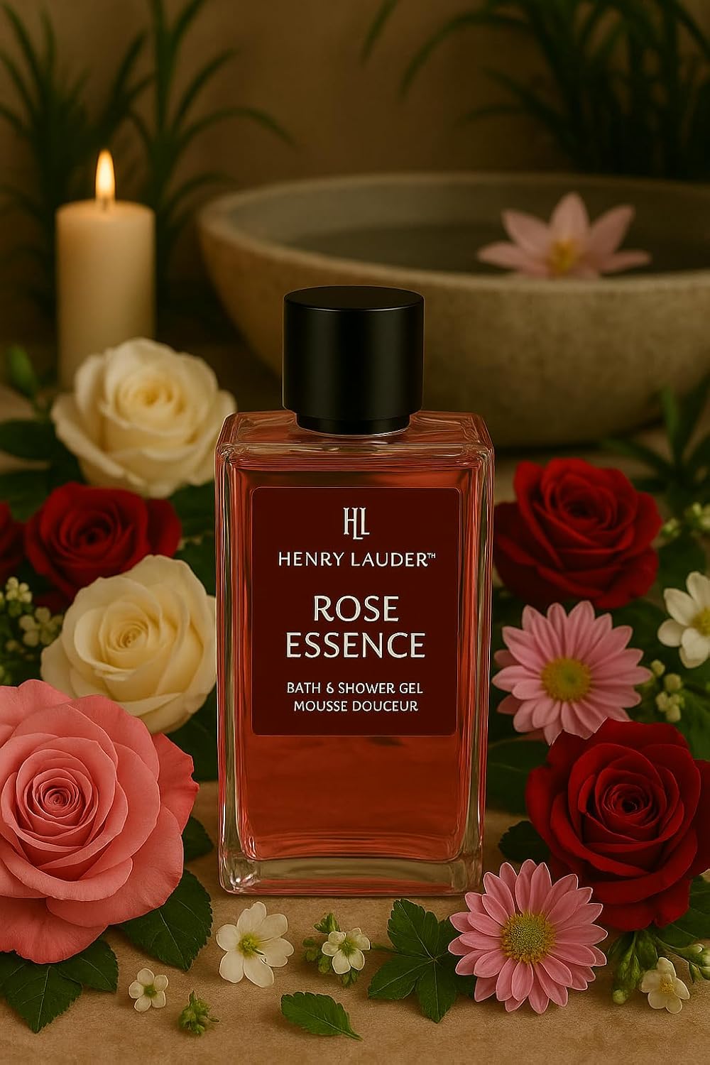 Rose Essence Bath & Shower Gel, 10.2 fl oz