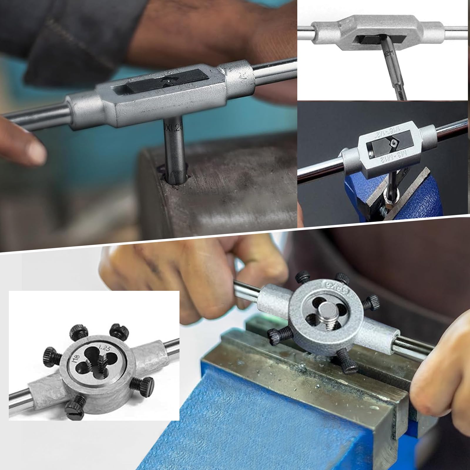 MASCHI MACCHINA FILETTATURA METRICA - PASSO GROSSO M DIN 376 C - Foto 10