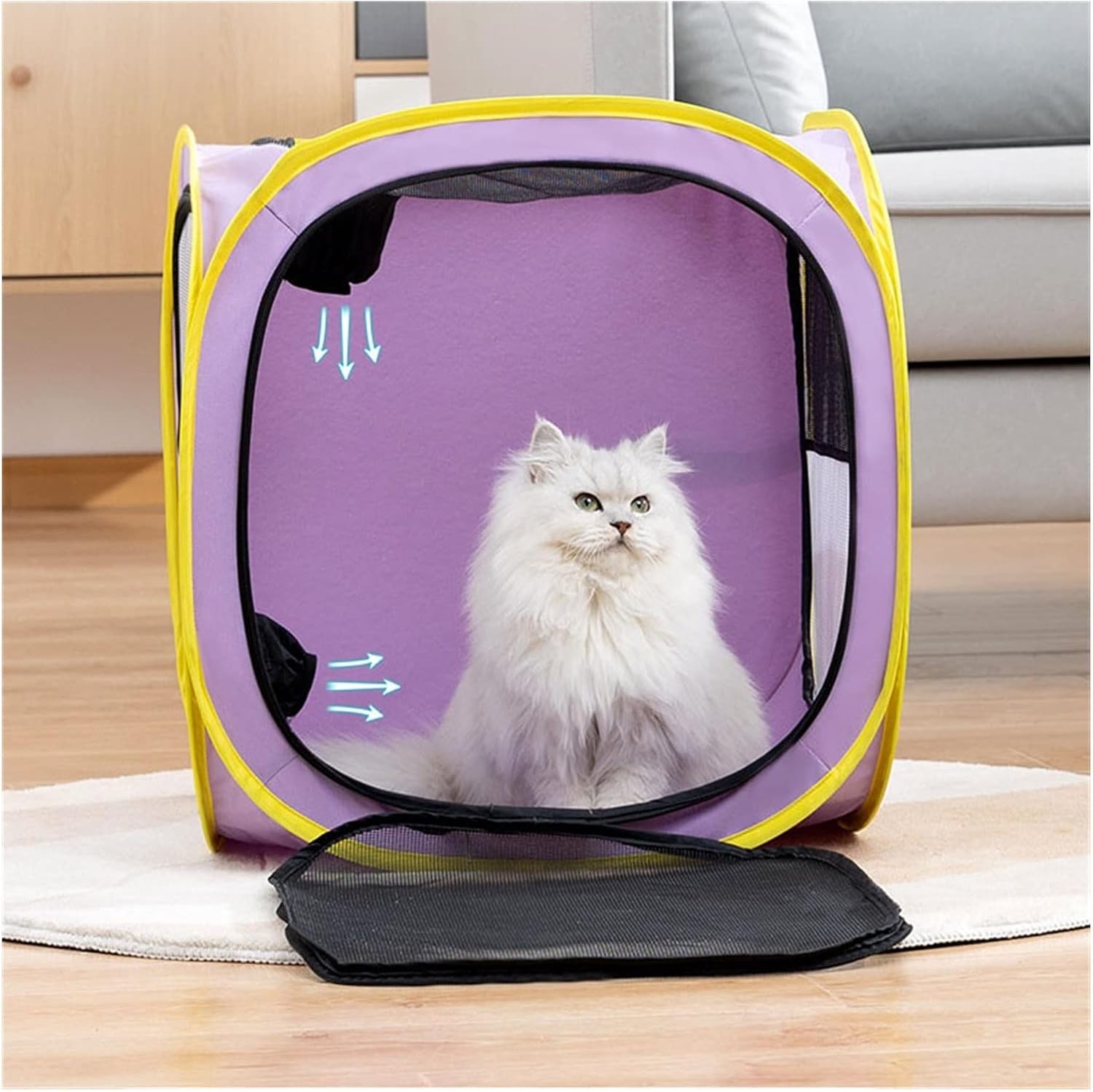 Litter Boxes Pet Drying Box Cat Blowing Hair Bag Foldable Dog Bath