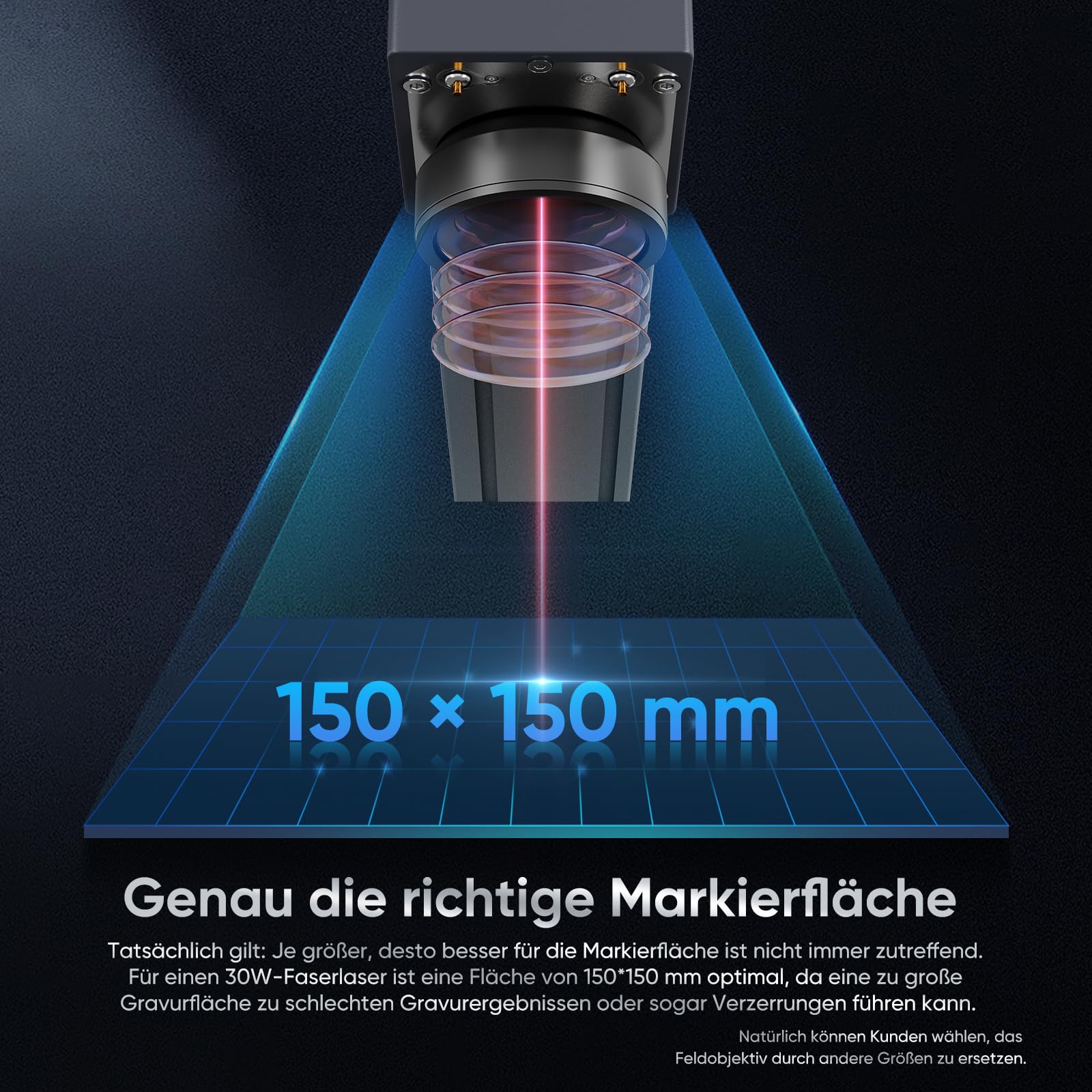 Monport 30W Faserlaser Graviermaschine mit LightBurn, 10.000 mm/s Schnellgravur, 2,5D-Metallgravur mit 0,01 mm Präzision, Kompatibel mit BSLcad, Desktop-Lasergravierer für Schmuck Glastassen/-Becher