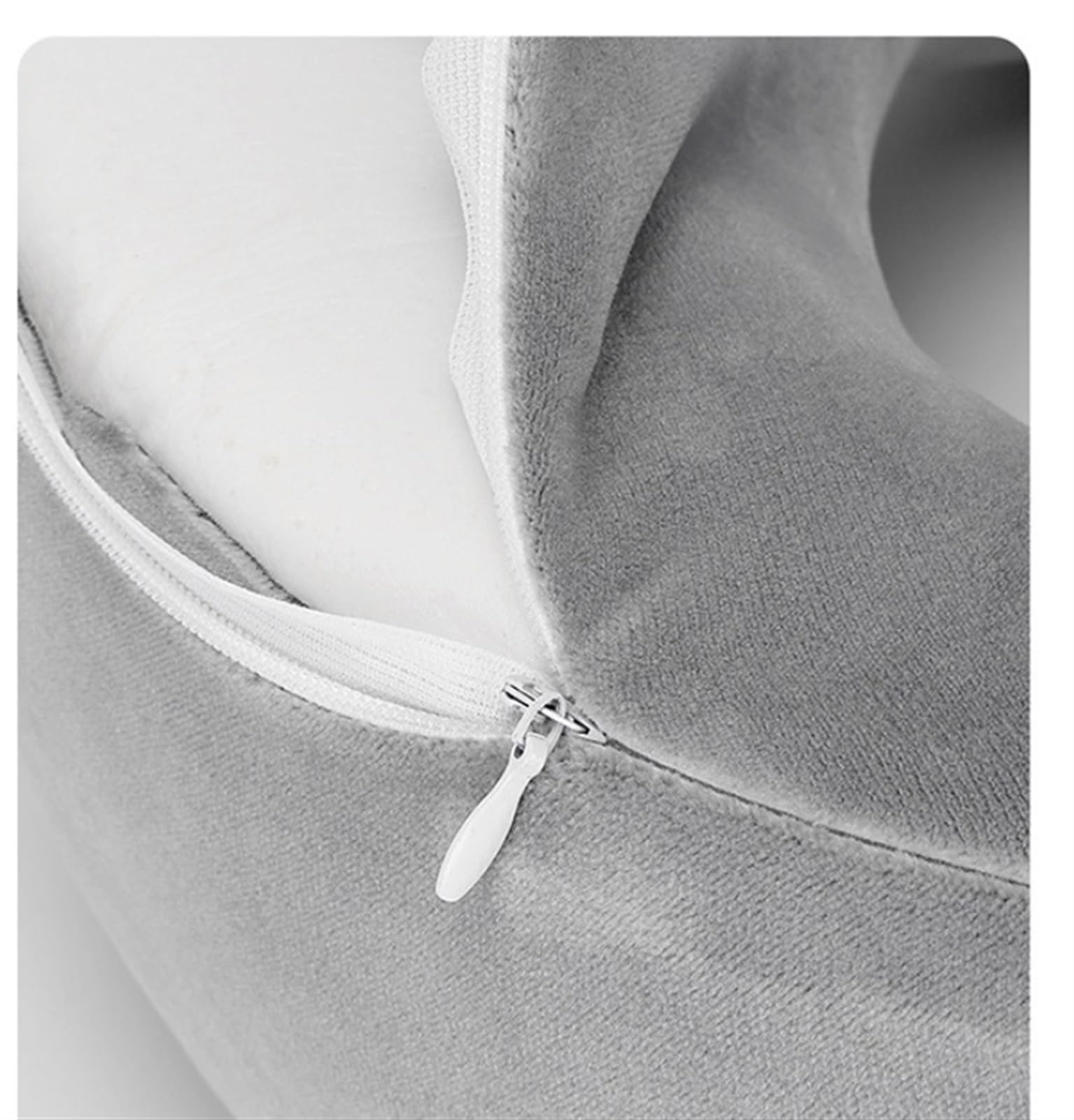 Cuscino Da Viaggio Cuscino Aereo Cuscino da viaggio in memory foam, cuscino da viaggio regolabile a forma di U, cuscino per aereo e auto Cuscino Cervicale Da Viaggio(Black)