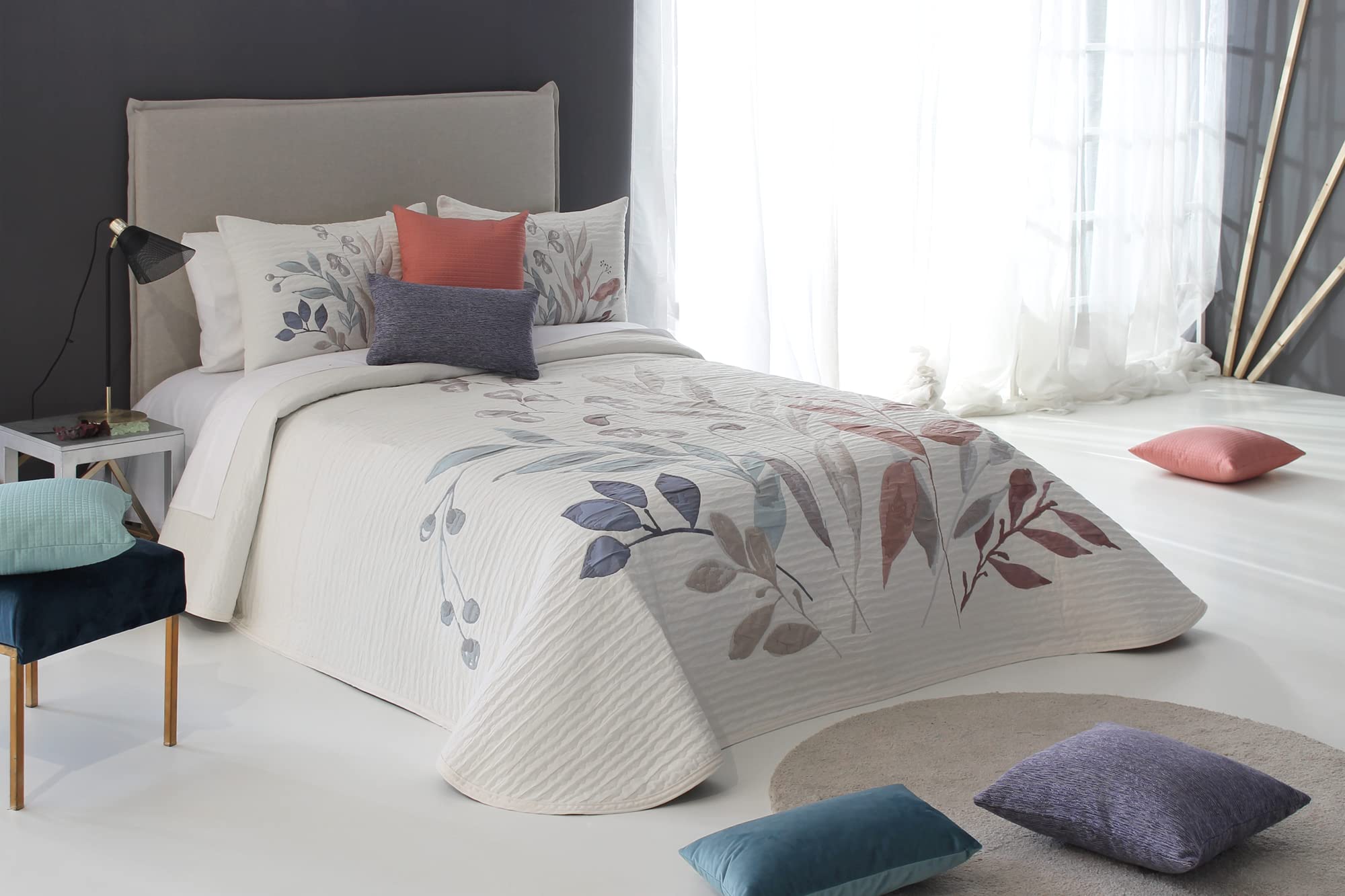 Reig Martí Colcha Azul Cama 150 cm Shelby