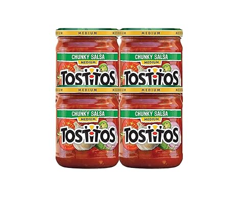 Tostitos, Medium Chunky Salsa, 15.5 Ounce (Pack of 4)
