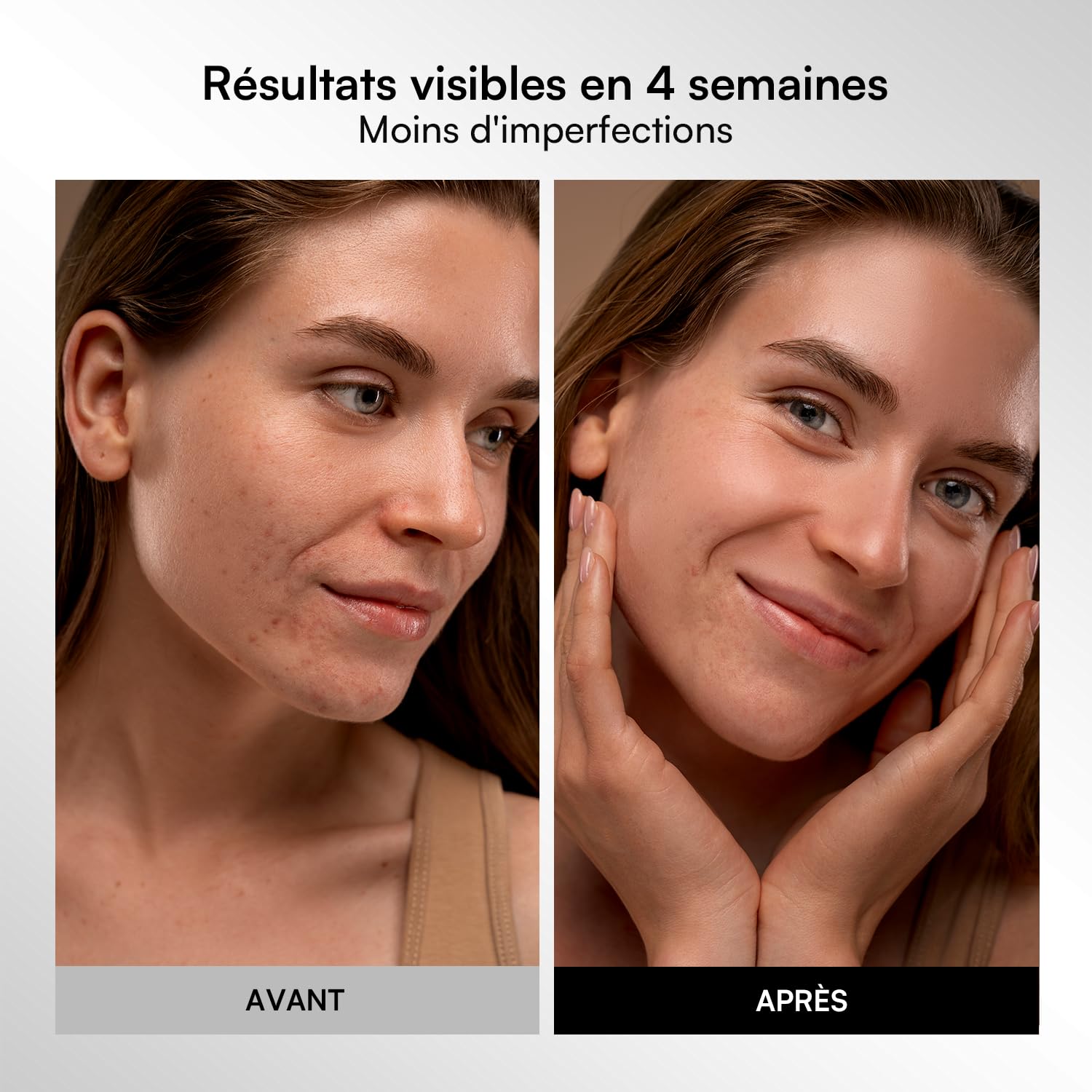 INIA GLOW Masque LED Visage & Cou, Lumière Rouge, Jaune & Bleue, 4 Modes | Couverture complète visage & cou, Batterie rechargeable, Minuterie 10 à 30 min, Arrêt automatique, Routine soins à domicile