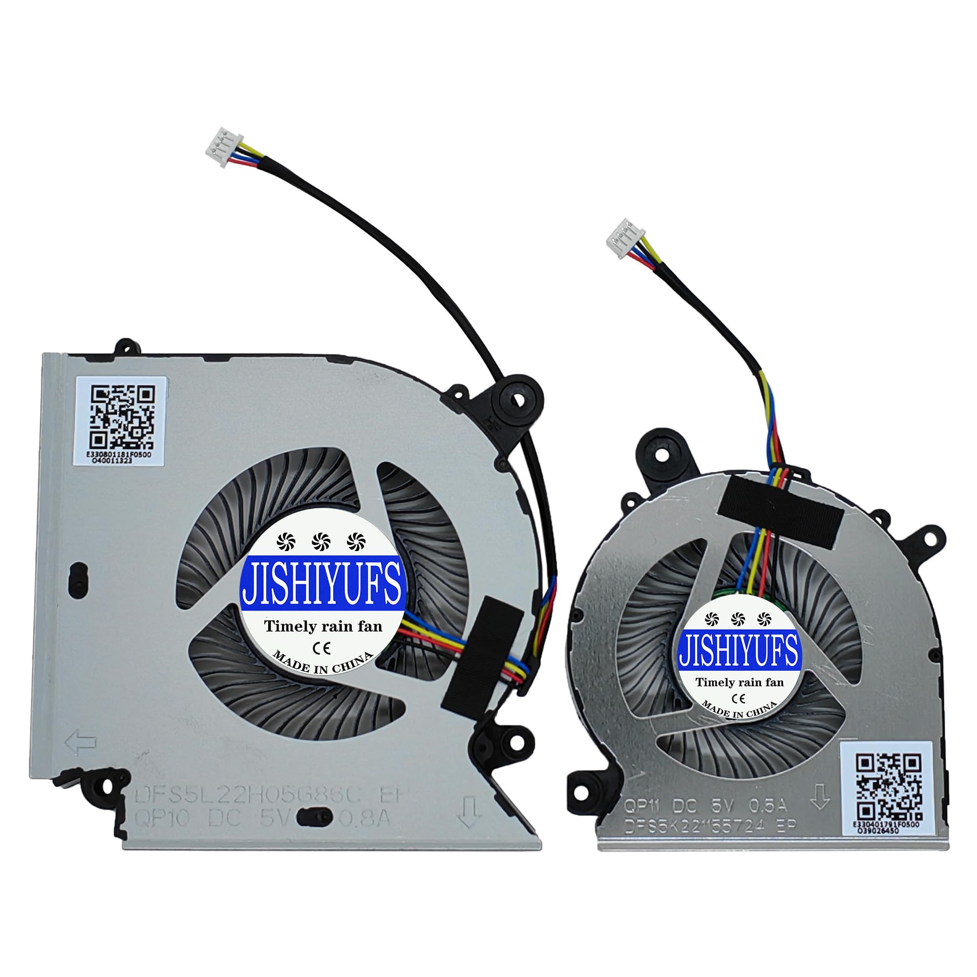 Nouveau CPU+GPU Ventilateur de Refroidissement pour MSI Katana GF76 Pulse GL76 MS-17L1 GF66 11UC Pulse GL66 11UEK MS-1581 Series PABD08008SH-N459 PAAD06015SL-N460 DC5V 0.6A