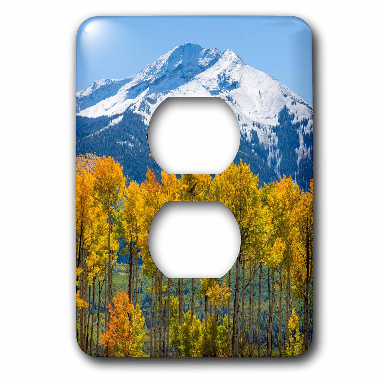 Bouchon de prise Colorado Tremblin et montagne 3dRose lsp_230351_6 multicolore