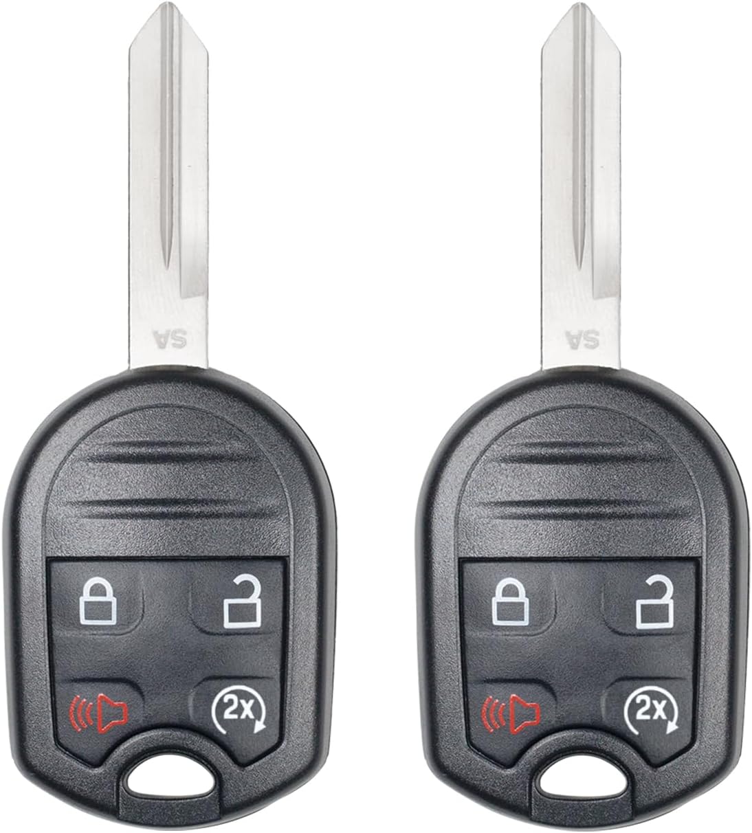 StandardAutoPart Car Remote Head Key Compatible with Ford Edge Expedition Explorer F-150 F-250 Mark LT MKS MKZ 164-R8067 r8067 8067 5912561 with Remote Start (Single)