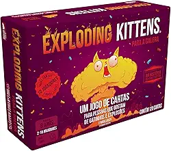 Asmodee, Exploding Kittens Para A Galera, Jogo de Cartas para Amigos, 2 a 10 jogadores, Idade 8+ anos, Partidas de até 15 minutos