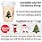 Aatriet 16 oz Christmas Cups Plastic Coffee Cups with Lids, Christmas Cup Disposable 25 Sets, Xmas holiday Party Supply for Iced Coffee & Drinks, To Go Cups