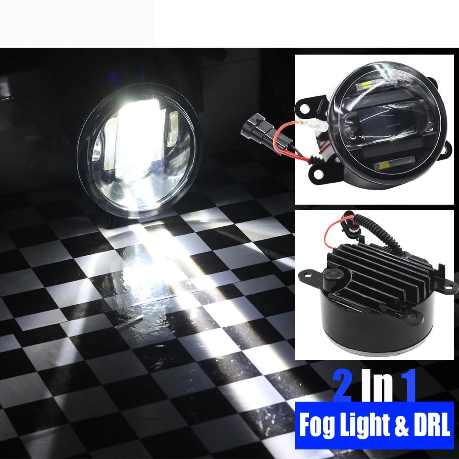 Mistlampen 2 X Samochodowe światła przeciwmgielne LED Lampy do jazdy dziennej DRL Dla Suzuki Dla Grand Dla Vitara Dla Alto Dla Swift Dla Splash Dla Jimny Dla Ignis