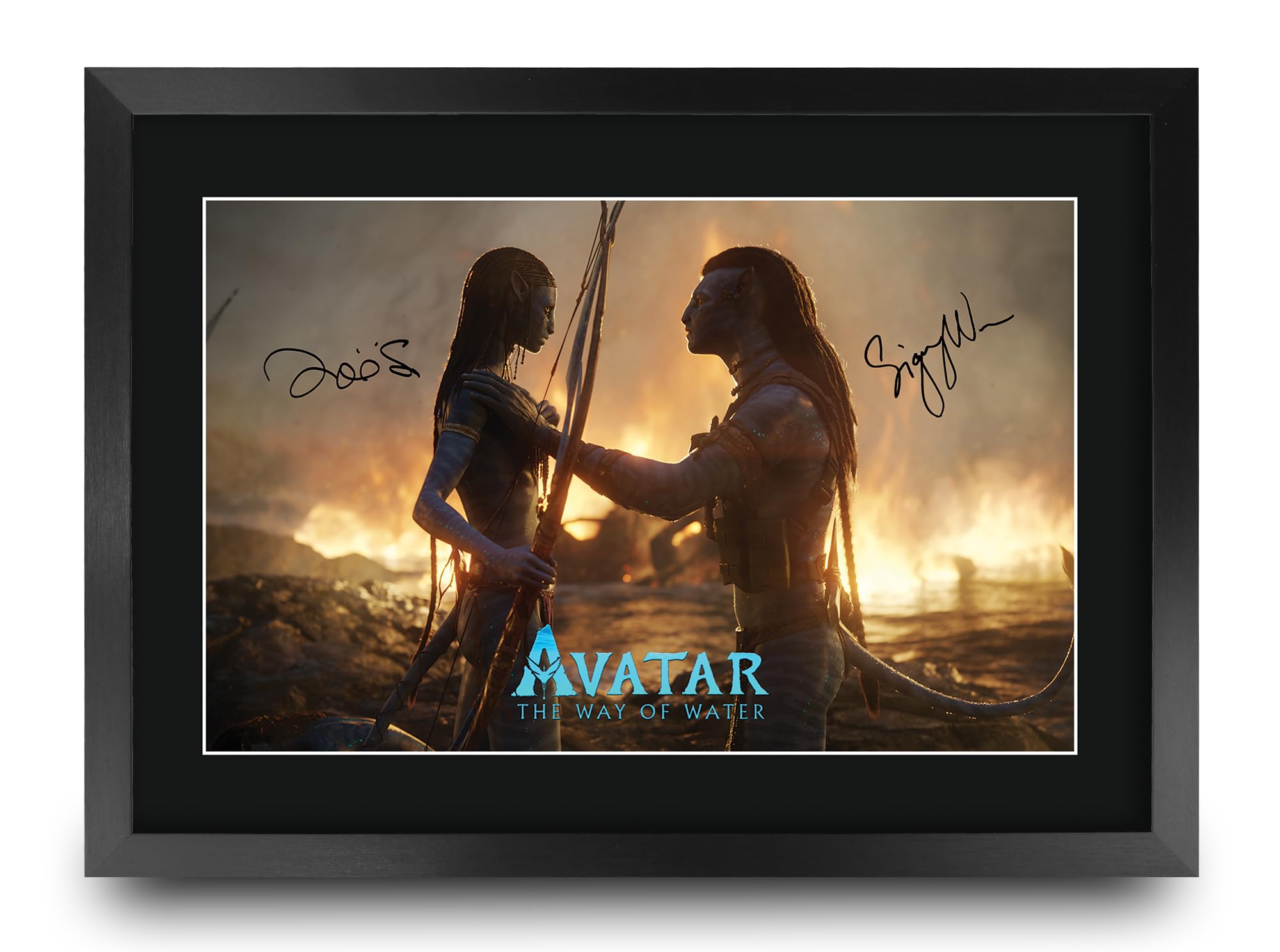 HWC Trading Avatar 2 Scene 2 Gifts Printed Signed Autograph Picture for Movie Memorabilia Fans - A3 Framed โ image 1