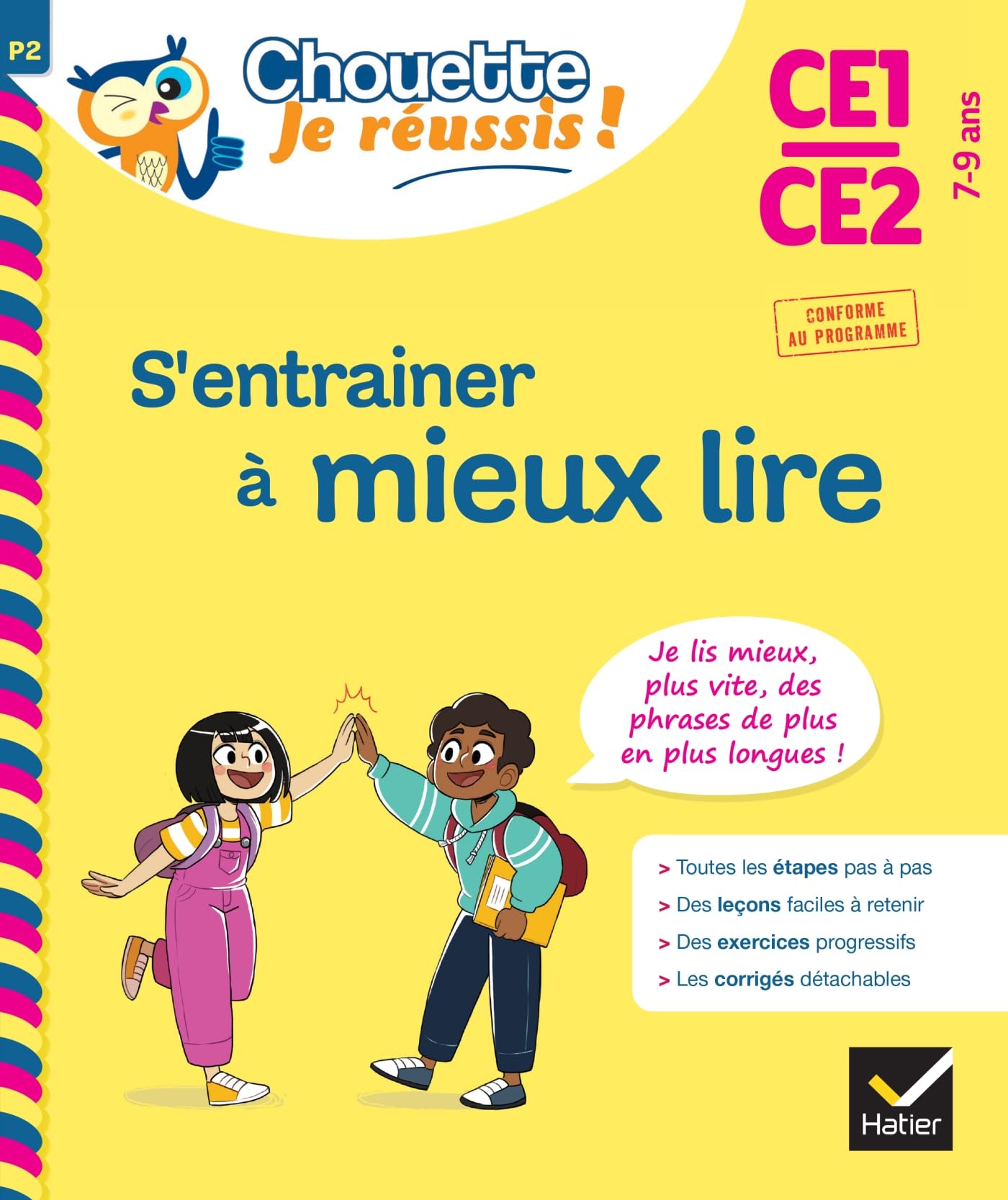 S'entrainer à mieux lire CE1-CE2 7-9 ans - Chouette, Je réussis !: cahier de soutien en français