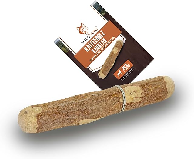 Wildfang® | korzeń do żucia z drewna kawowego dla psów I kij do żucia dla psa zabawka drewniana kość - 3 w 1 zabawki do żucia - pielęgnacja zębów & mięśnie żucia - trening I do
