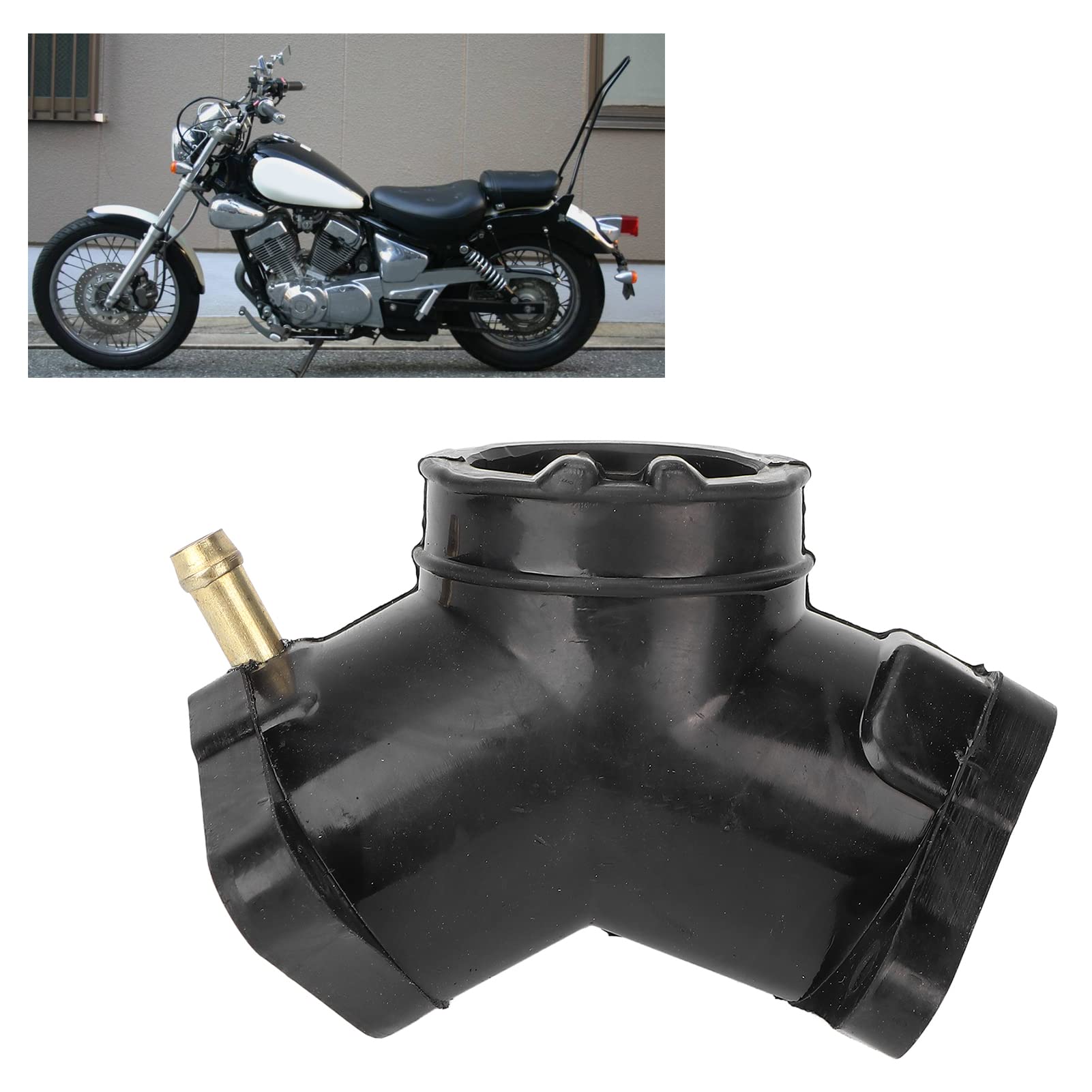 Fydun Soufflet de Collecteur D'admission de Carburateur Métal Solide Fiable Remplacement pour Virago XV125 250 XV250
