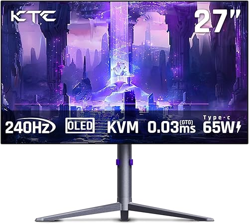 Miniatura 10 de KTC Monitor para juegos de 24 pulgadas 180Hz - Monitores de computadora 2K 1440P, monitor IPS rápido con HDR 400, sincronización adaptativa, hasta