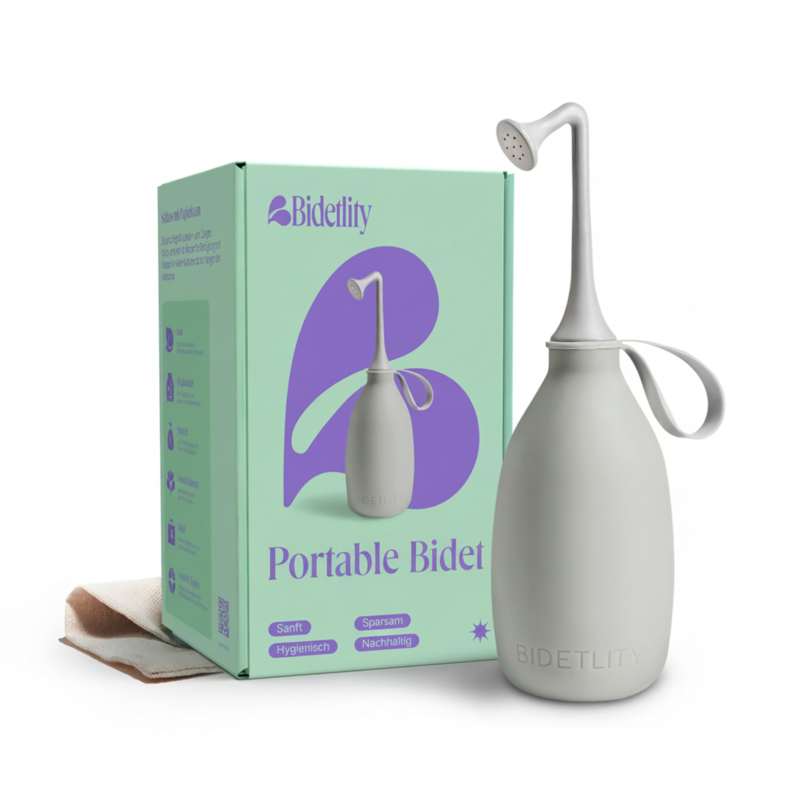 Prysznic Intymny 3.0 – Przenośny Bidet Podróżny, Ekologiczny, Nowa Głowica, Zastępuje Chusteczki, Oszczędza Papier, Bez BPA