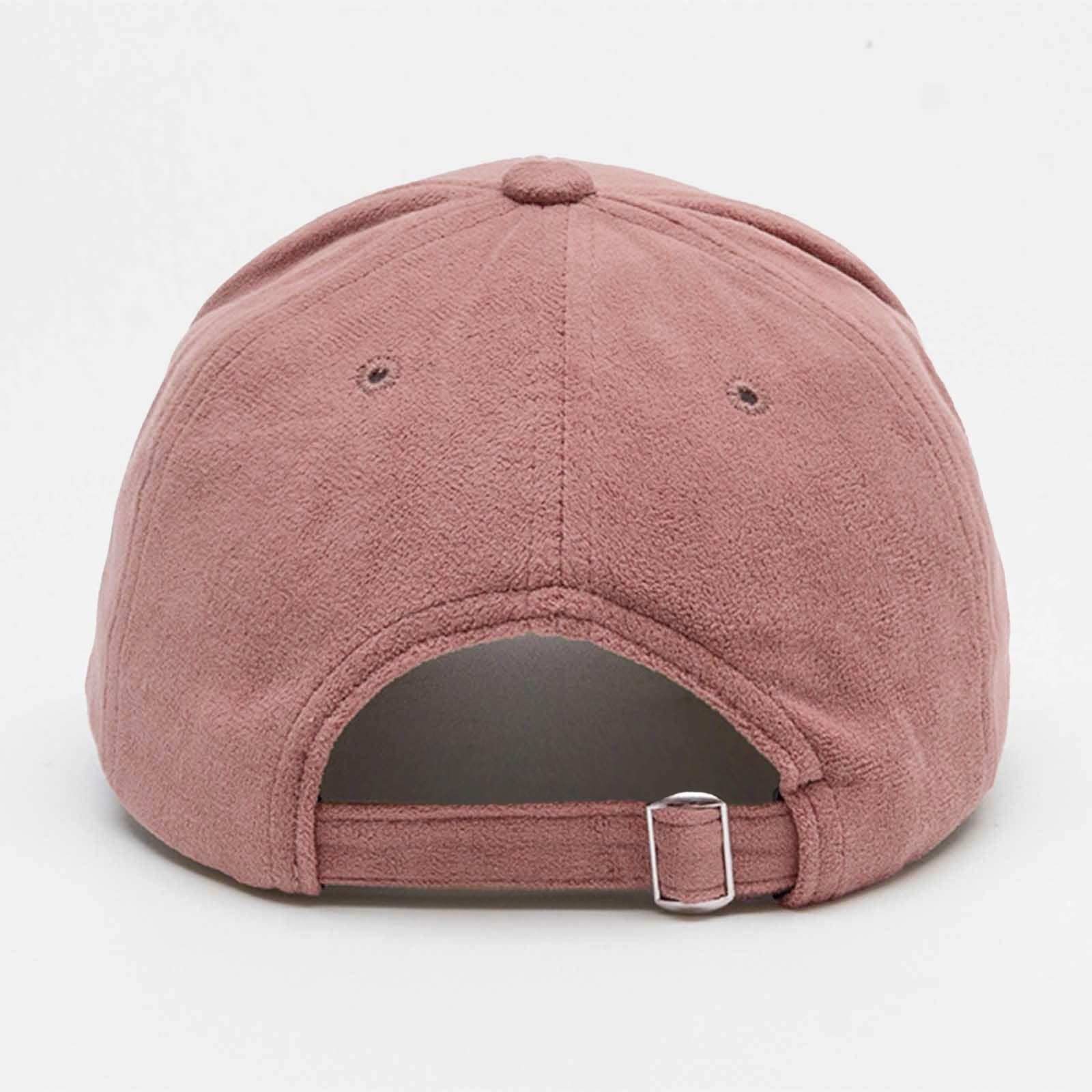 Women's Men's Suede Baseball Cap Faux Suede Leather Classic Hat Adjustable Plain Hats Casual Baseball Comfy Sun Caps — view 3