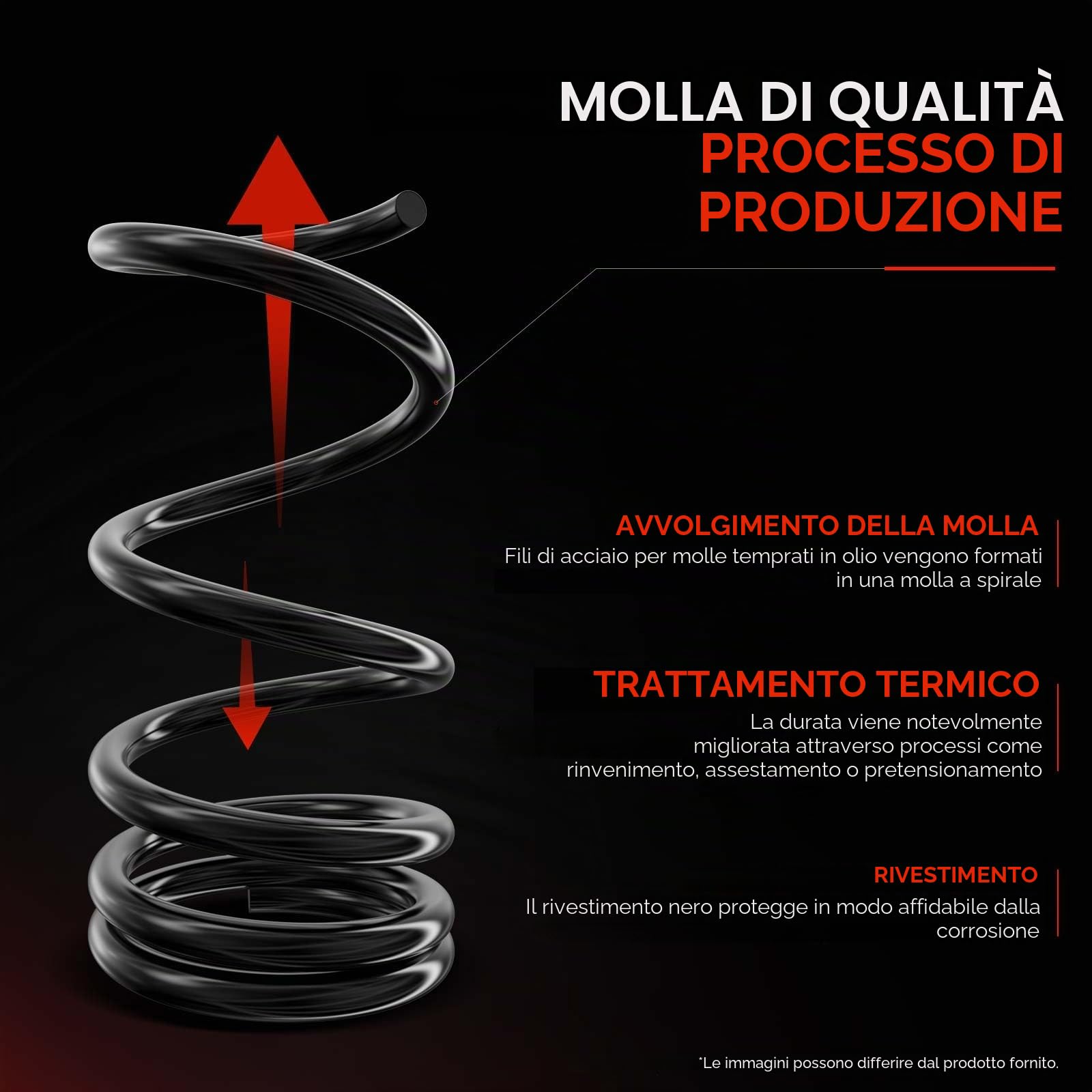 Frankberg 2 molle di sospensione asse posteriore 51780554 | Compatibile con: 169